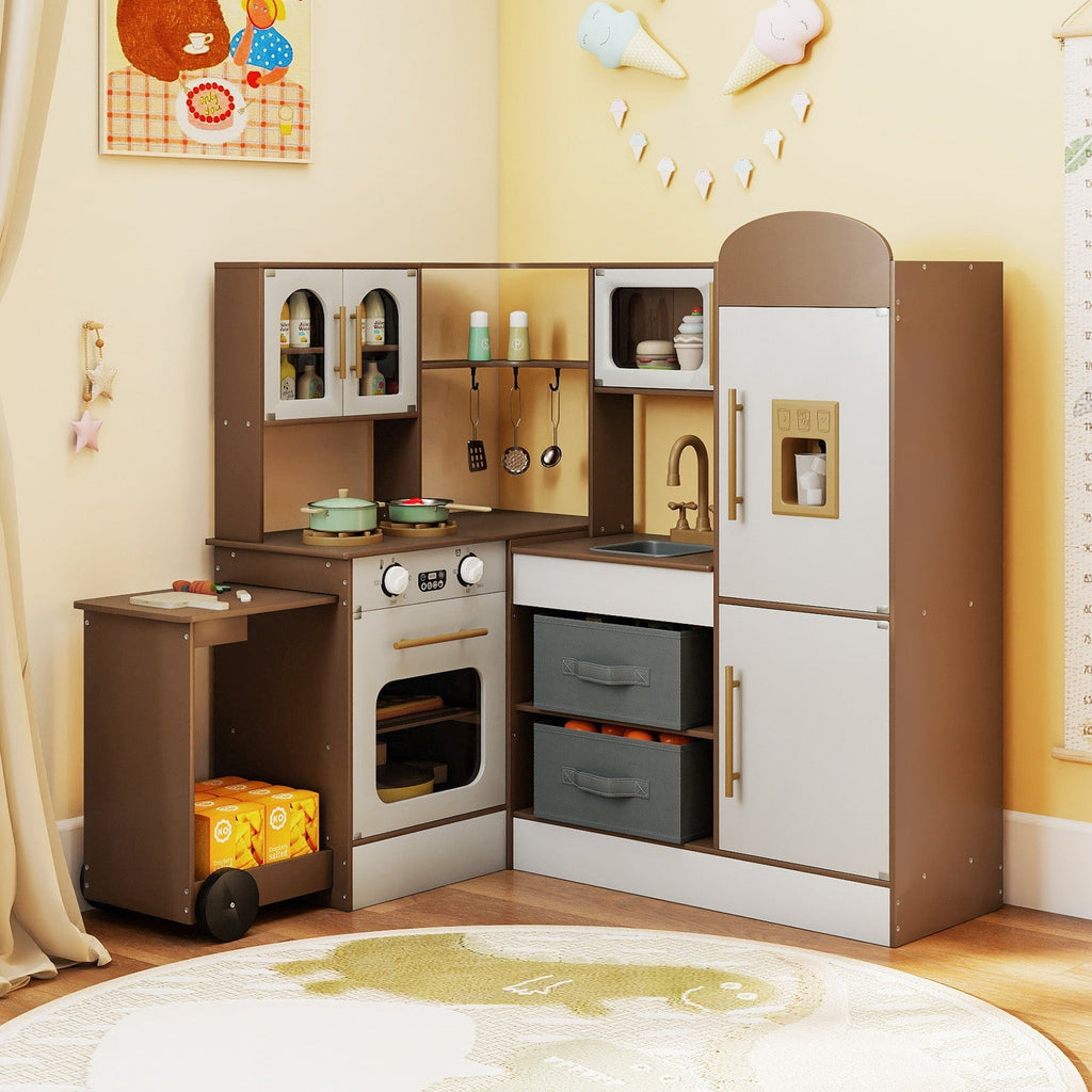 Corner Kitchen with Lights and Sounds for Kids Ages 3+