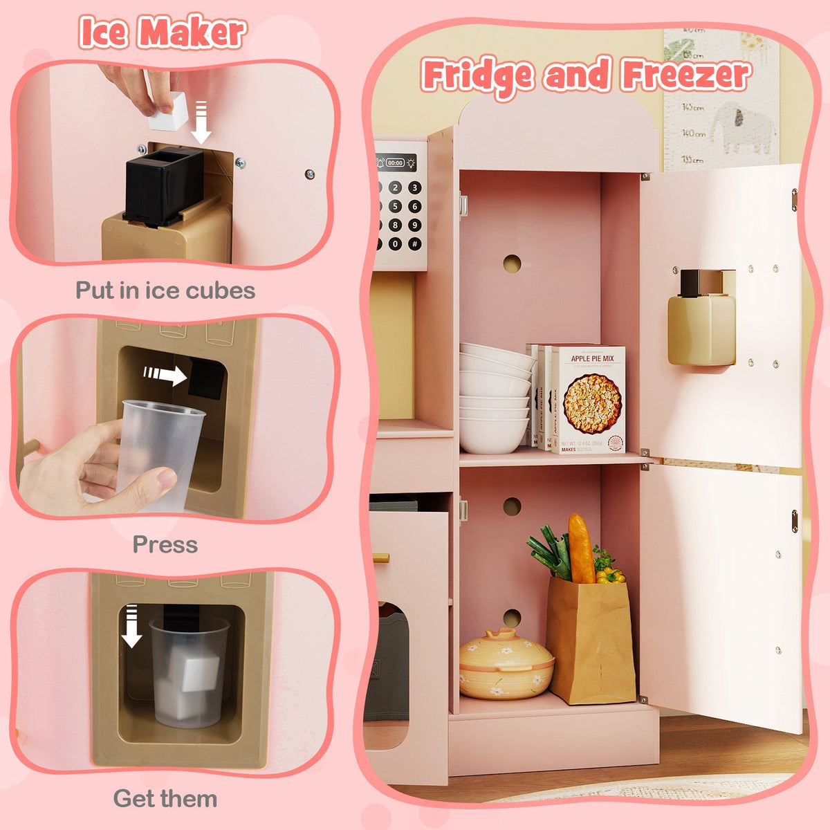 Corner Kitchen with Lights and Sounds for Kids Ages 3+