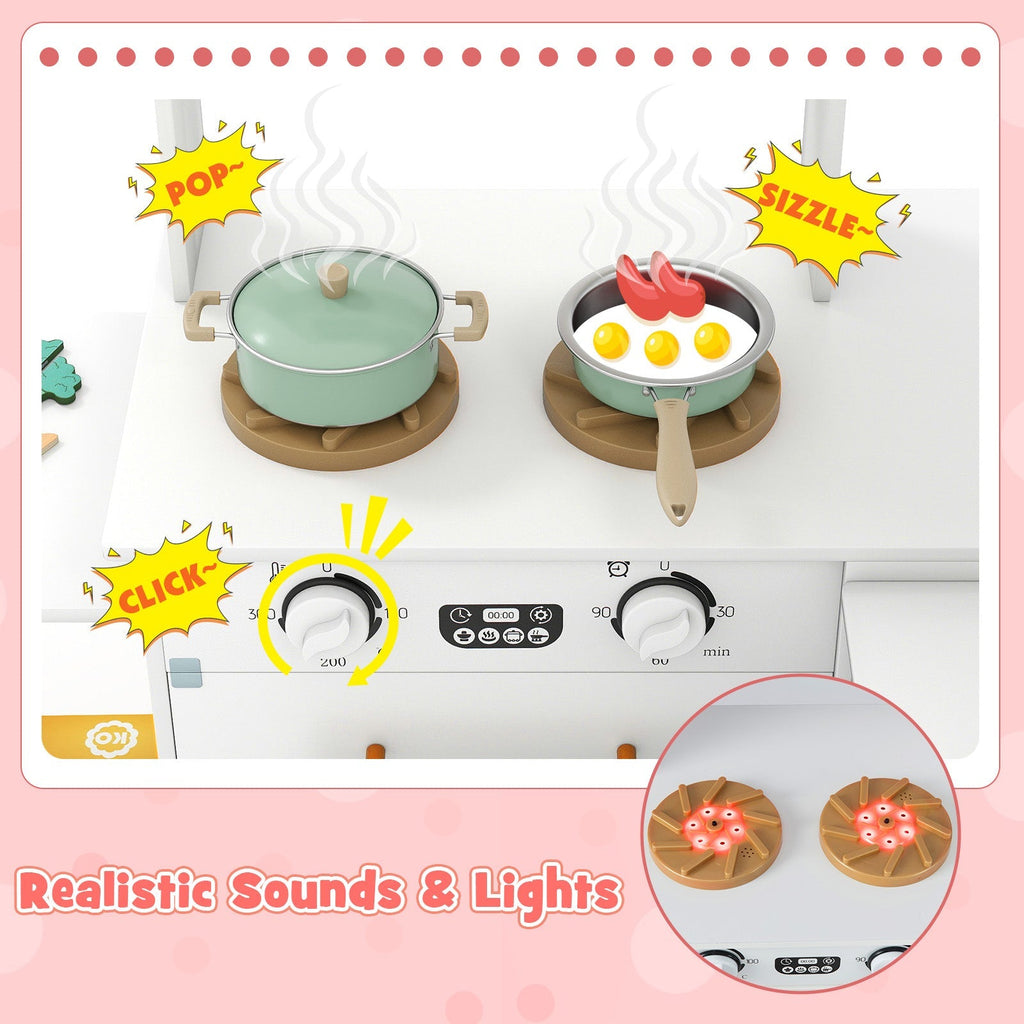 Corner Kitchen with Lights and Sounds for Kids Ages 3+
